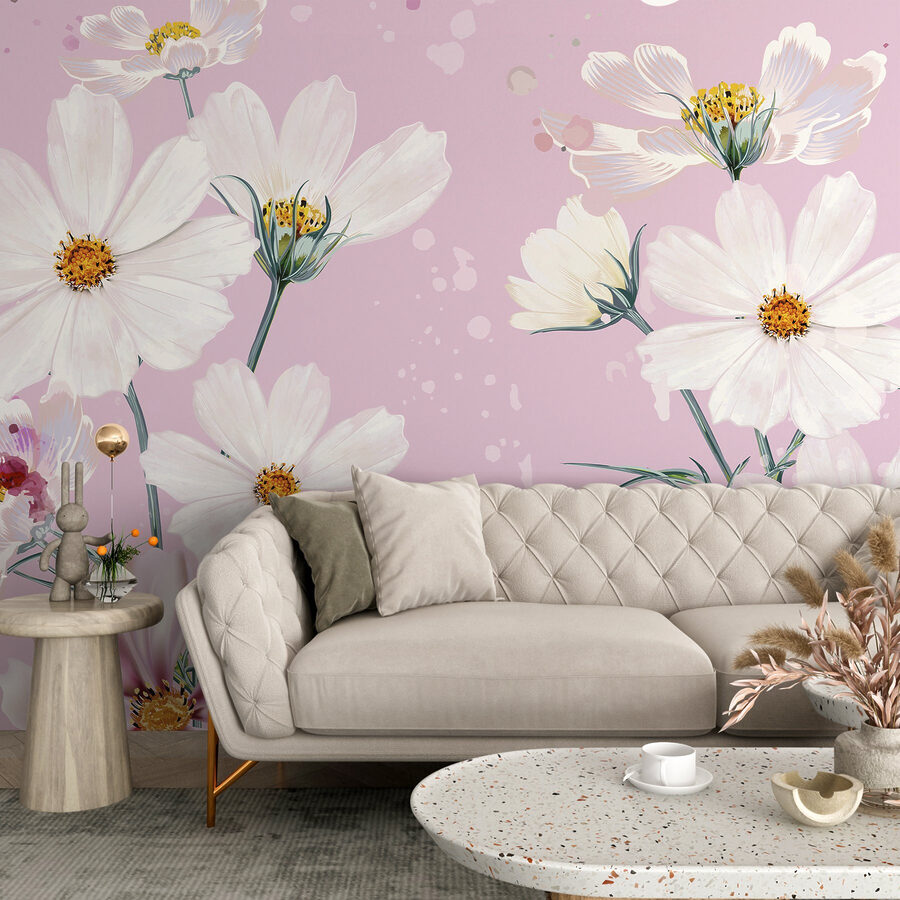 Gruppo di fiori bianchi