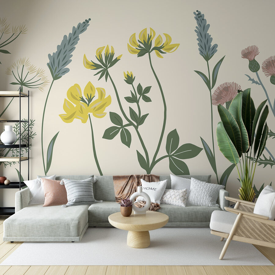 Elegante composizione floreale dai colori tenui Elegante composizione floreale dai colori tenui