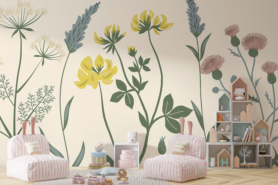 Elegante composizione floreale dai colori tenui Elegante composizione floreale dai colori tenui