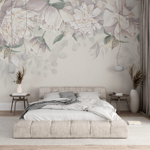 Fiori bianchi con foglie verdi Fiori bianchi con foglie verdi