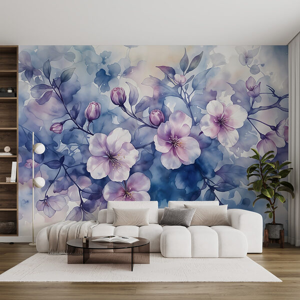 Pittura di fiori su un ramo Pittura di fiori su un ramo