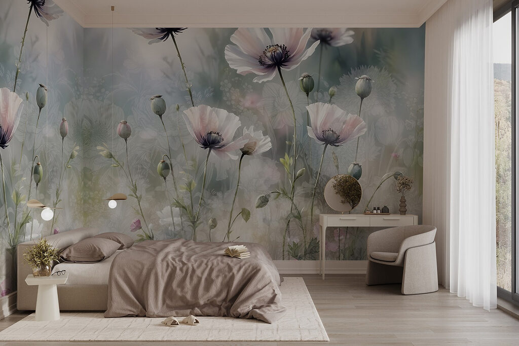 Delicate blooms in soft hues