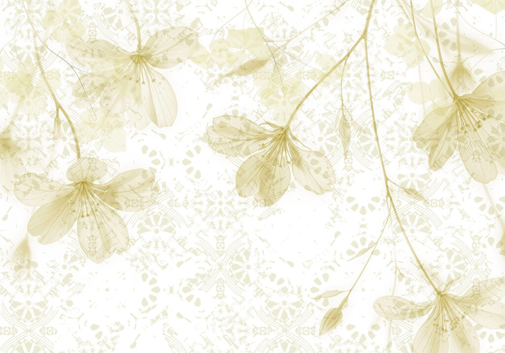 Delicate fioriture in tenui colori pastello. Delicate fioriture in tenui colori pastello.