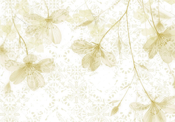 Delicate fioriture in tenui colori pastello. Delicate fioriture in tenui colori pastello.