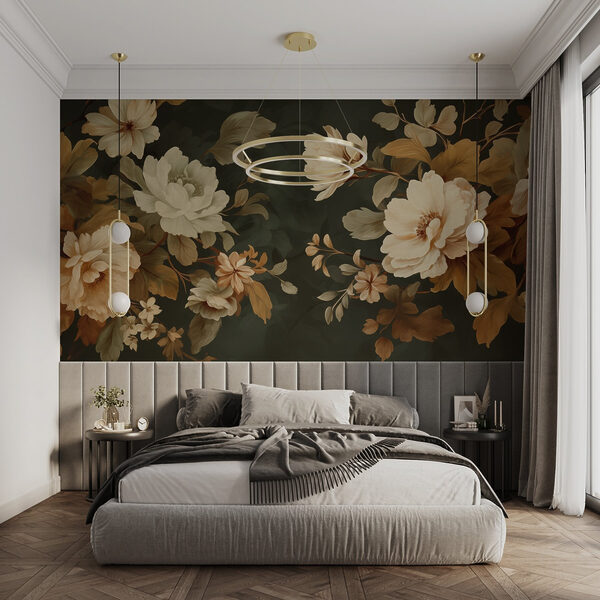 Elegante composizione floreale su sfondo scuro Elegante composizione floreale su sfondo scuro