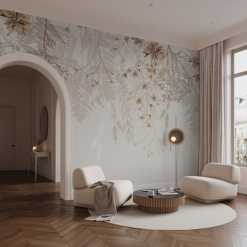 Delicate flora in soft hues