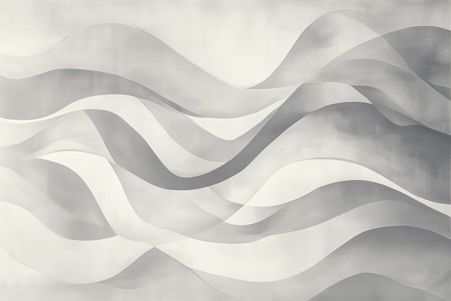 Sfondo grigio e bianco con linee ondulate