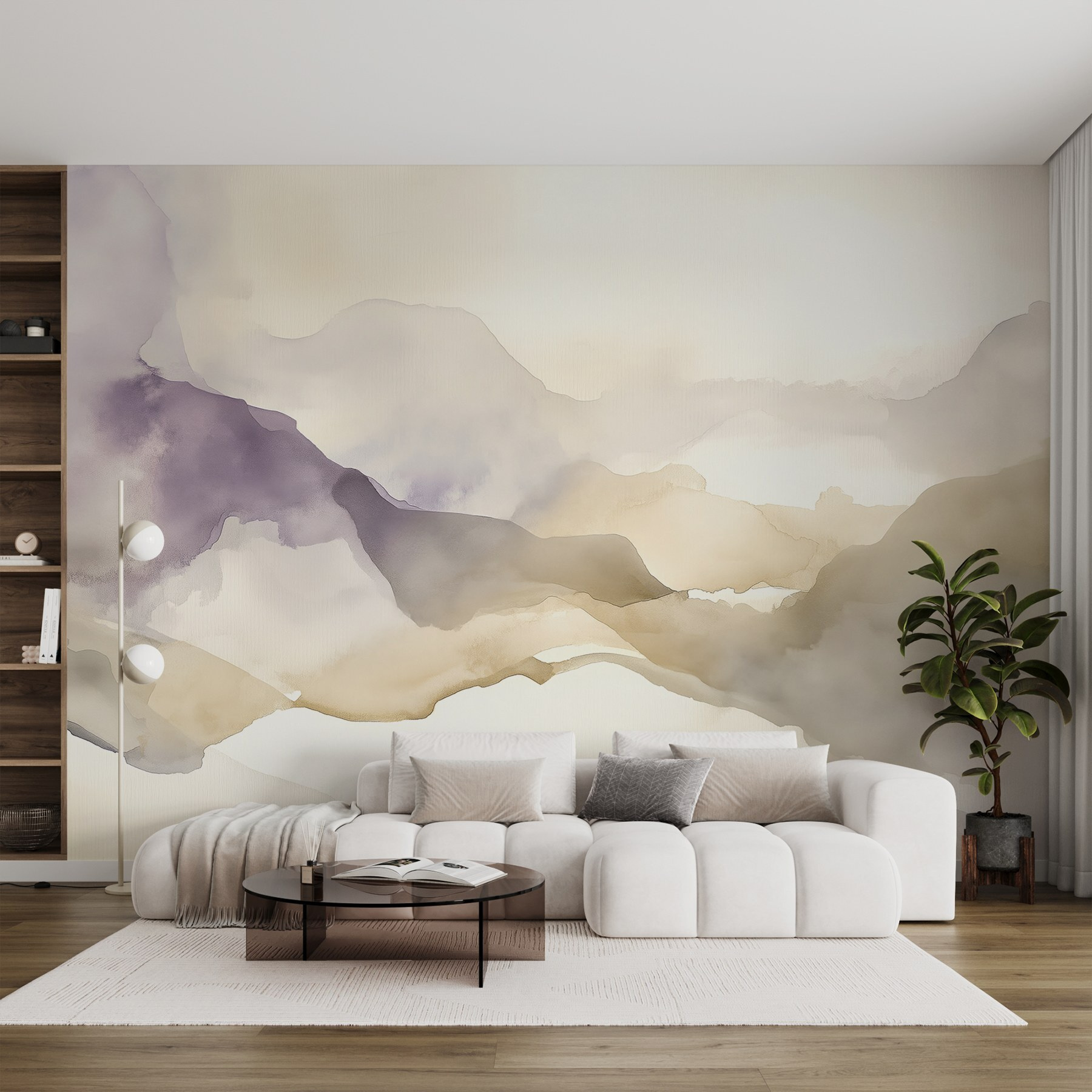 Watercolor painting of mountains Watercolor painting of mountains