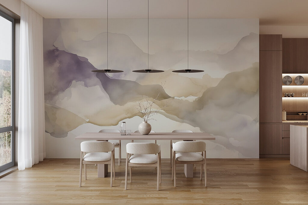 Watercolor painting of mountains Watercolor painting of mountains