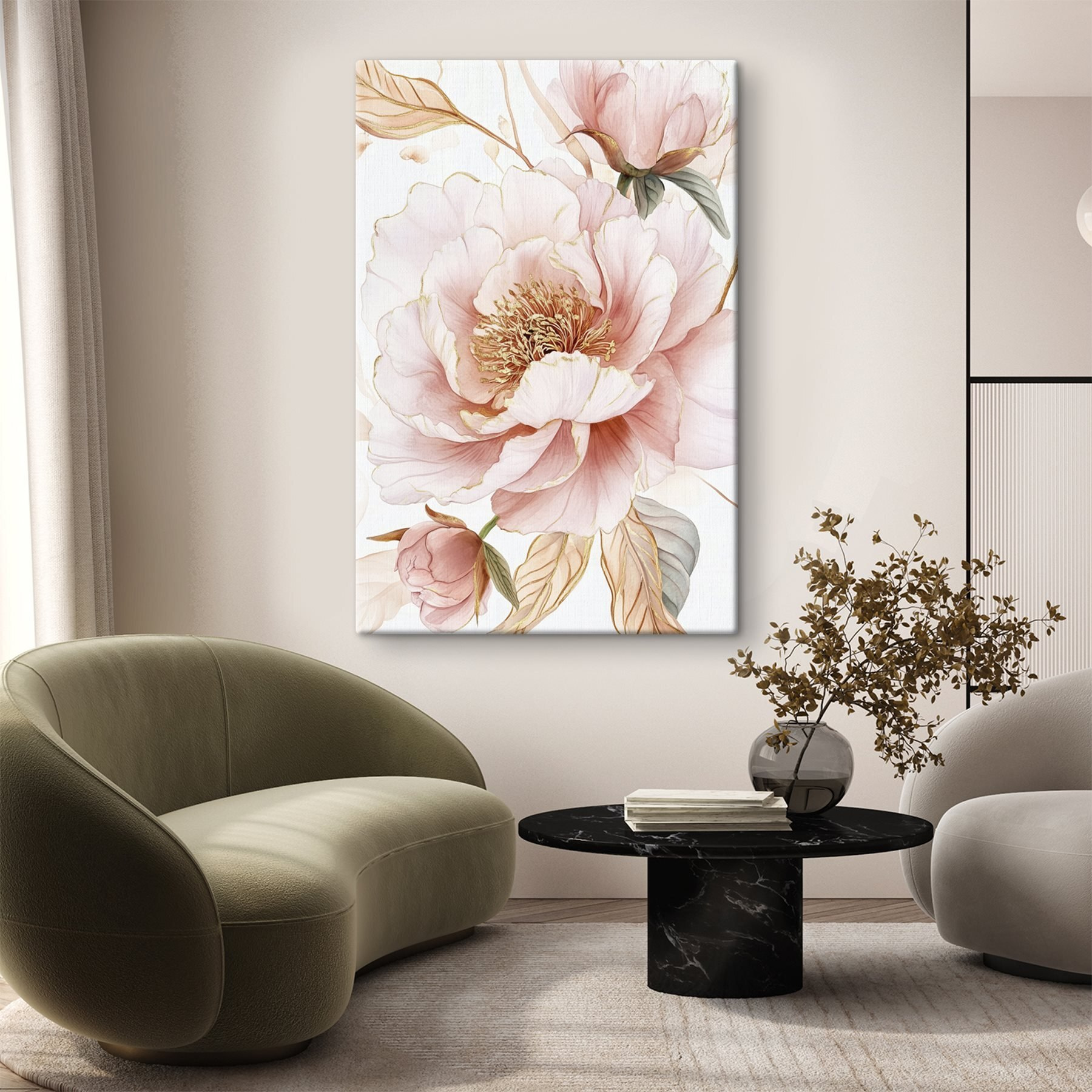 Delicate petals in soft hues