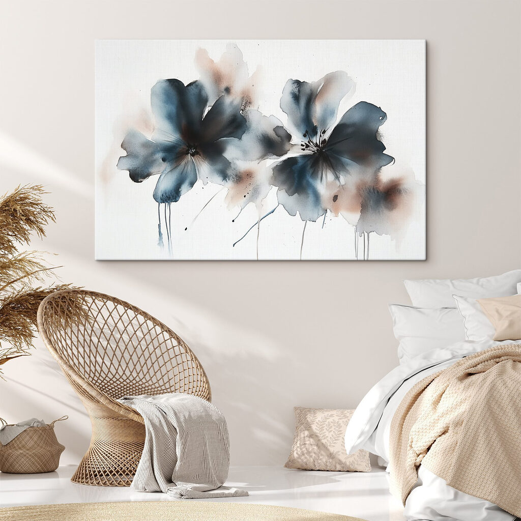 Watercolor painting of flowers