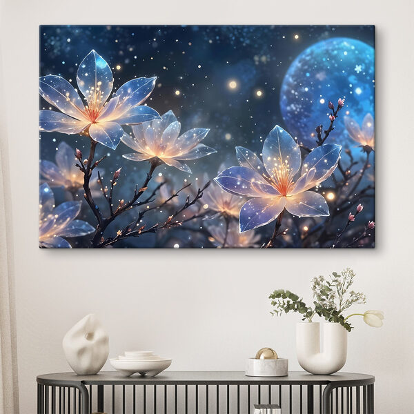 Quadri Quadri Composizione floreale con luci scintillanti (COD: s42211)
