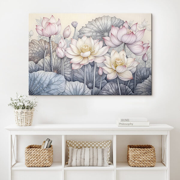 Quadri Quadri Fiori delicati in acque tranquille (COD: s42221)
