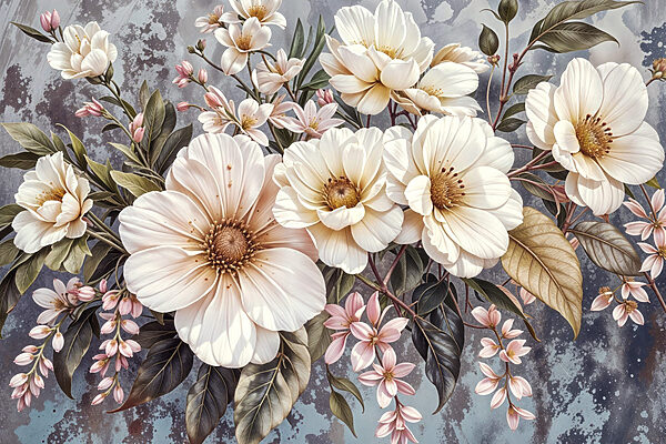 Group of white flowers