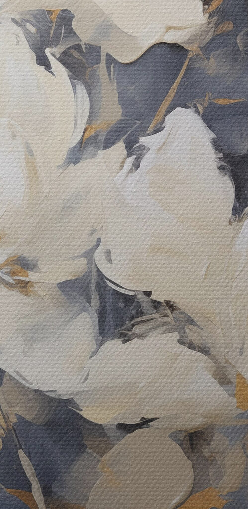 Painting of white flowers