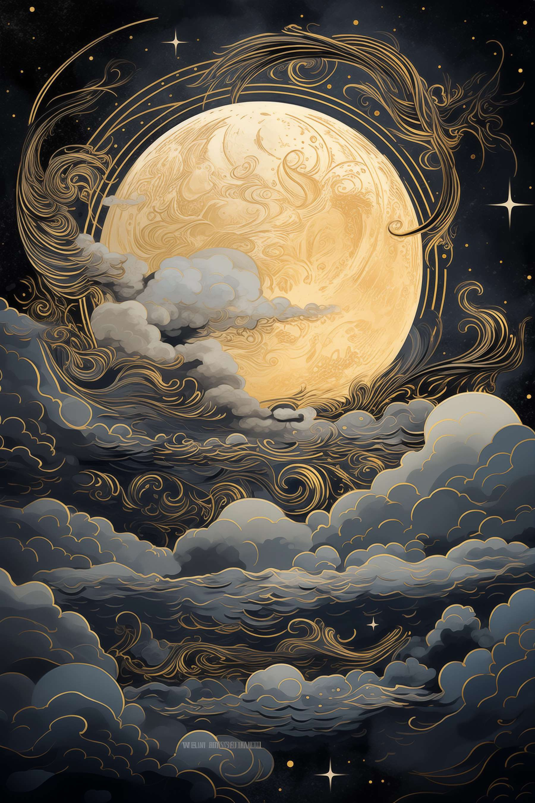 Moon in the clouds Moon in the clouds