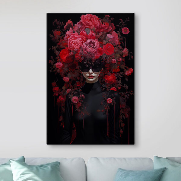 Quadri Donna con una maschera e dei fiori tra i capelli (COD: s42297) Quadri Quadri Donna con una maschera e dei fiori tra i capelli (COD: s42297)