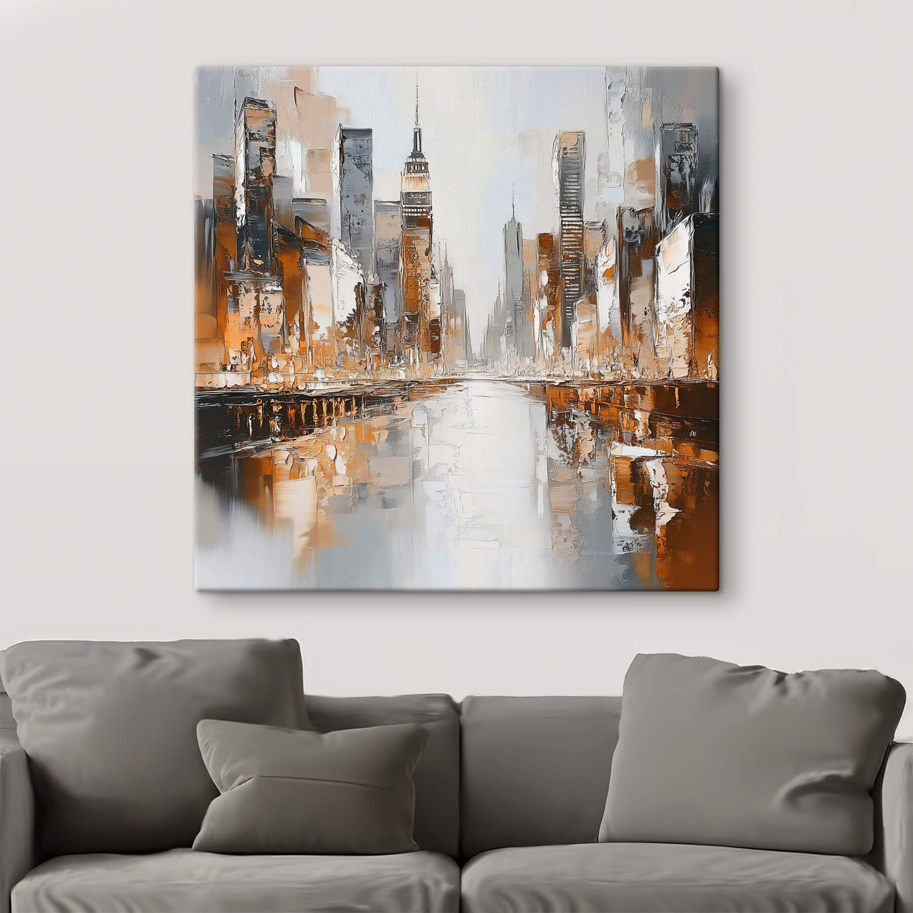 Painting of a city
