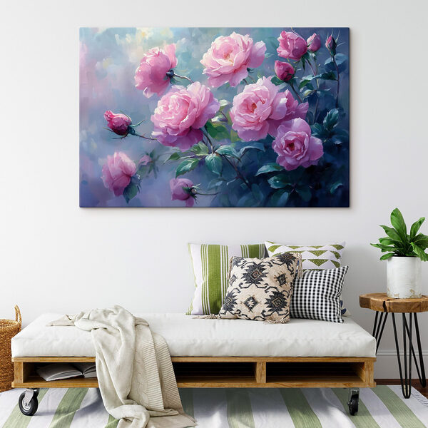 Quadri Dipinto di fiori rosa (COD: s42323) Quadri Quadri Dipinto di fiori rosa (COD: s42323)