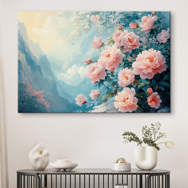 Quadri Dipinto di fiori rosa (COD: s42324) Quadri Quadri Dipinto di fiori rosa (COD: s42324)