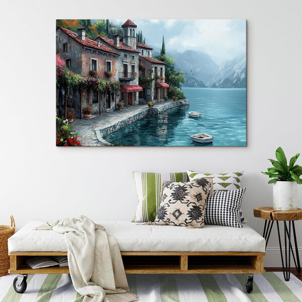 Building next to a body of water