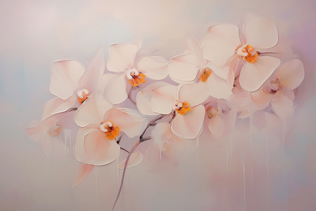 Pittura di fiori bianchi Pittura di fiori bianchi