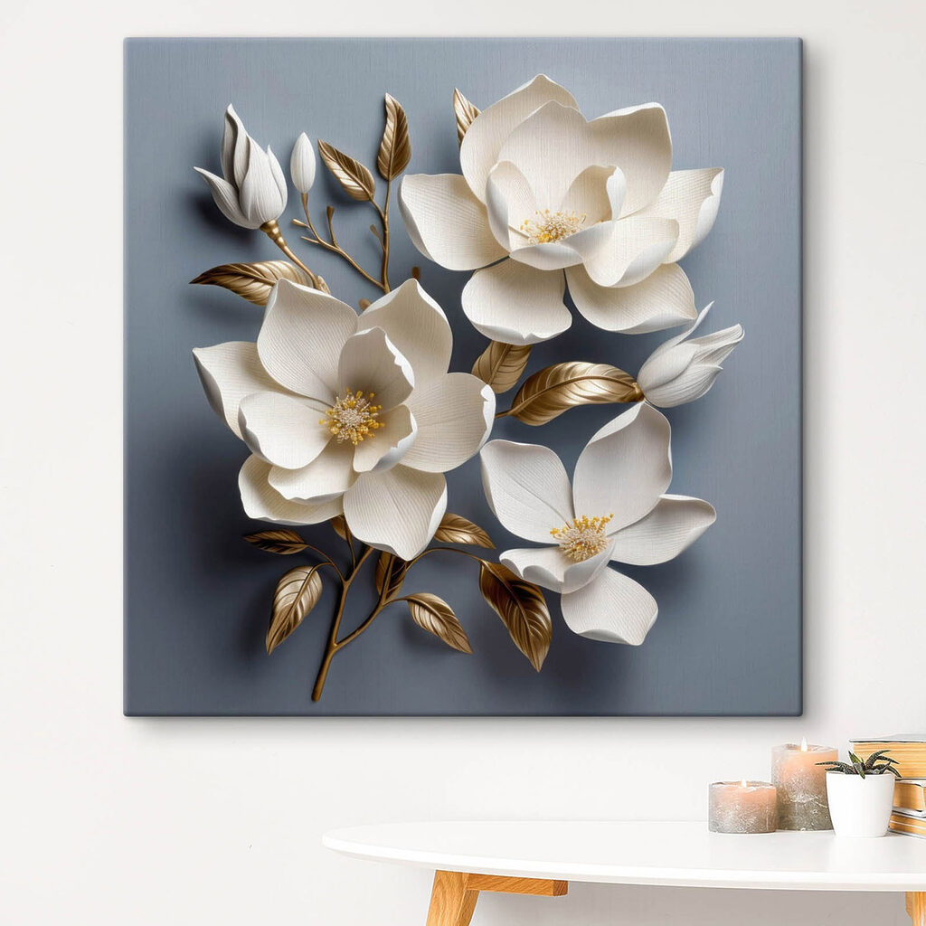 Delicate blooms on a soft backdrop