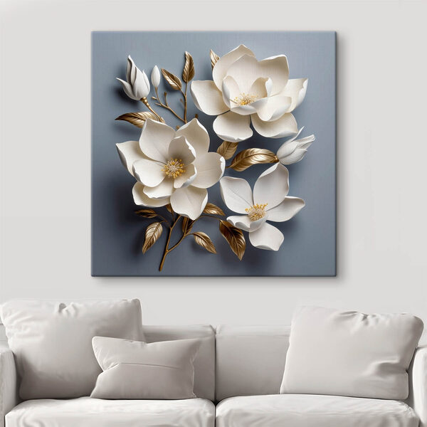 Delicate blooms on a soft backdrop