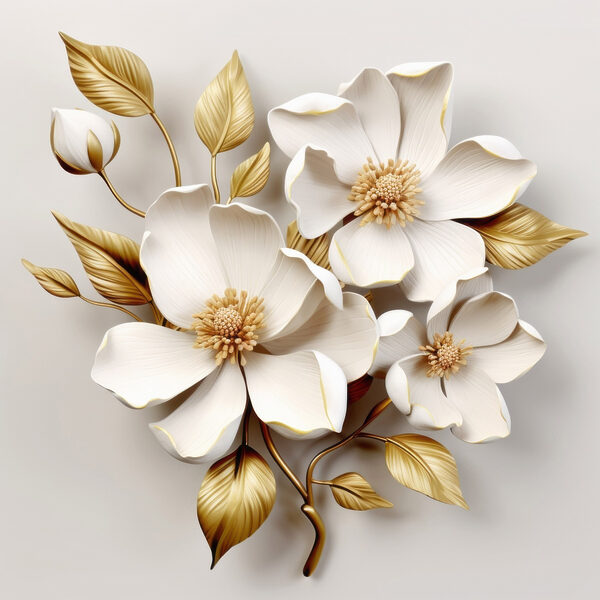 Elegant floral design with delicate textures