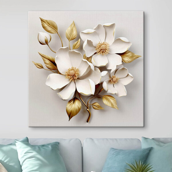 Elegant floral design with delicate textures