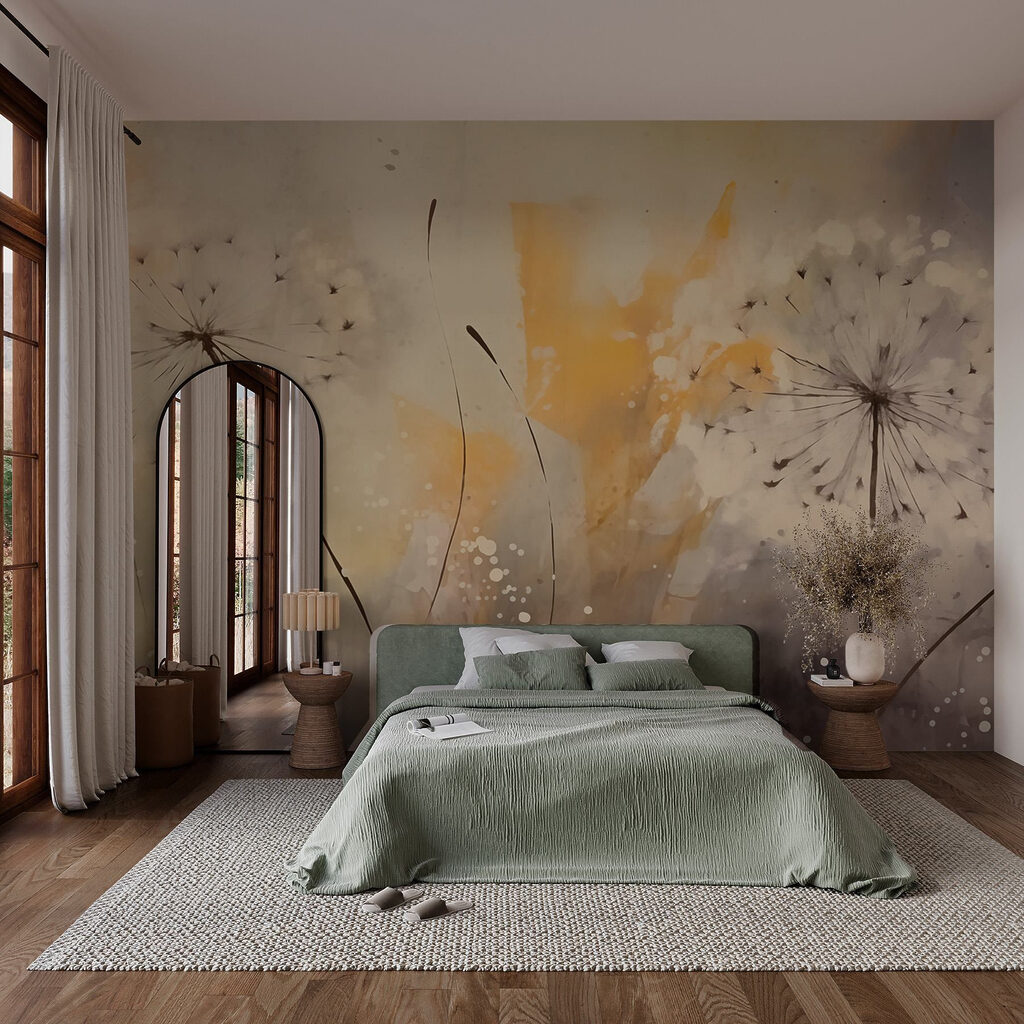 Painting of dandelions