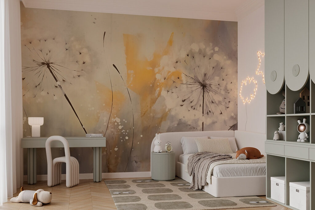 Painting of dandelions