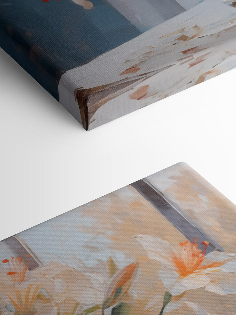 Vase of flowers on a table