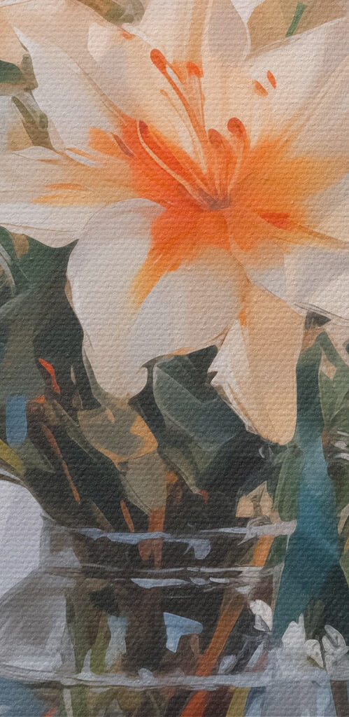 Vase of flowers on a table