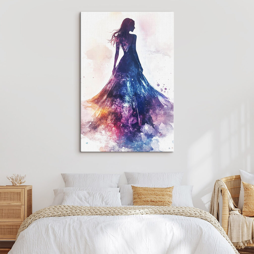 Woman in a dress