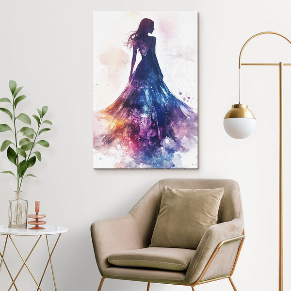 Woman in a dress