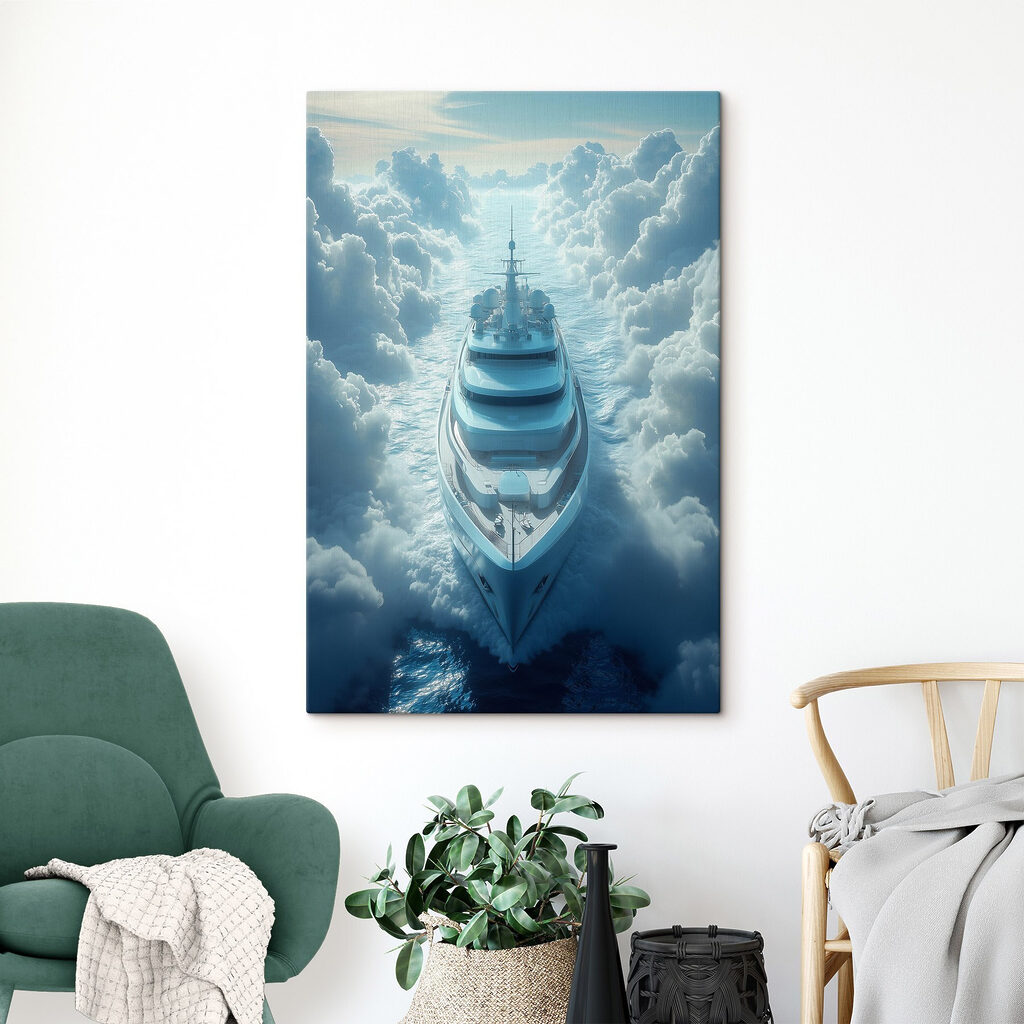 Ship in the clouds