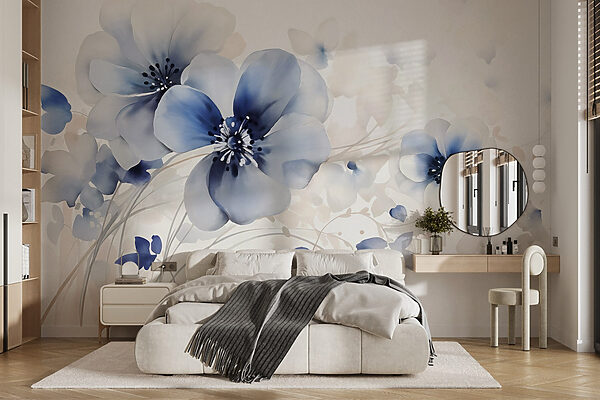 Pittura di fiori su sfondo bianco Pittura di fiori su sfondo bianco