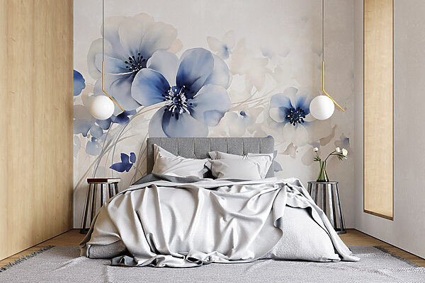 Pittura di fiori su sfondo bianco Pittura di fiori su sfondo bianco
