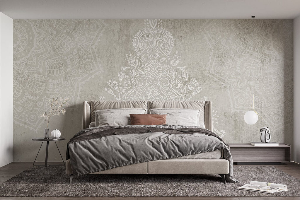 White and grey patterned background
