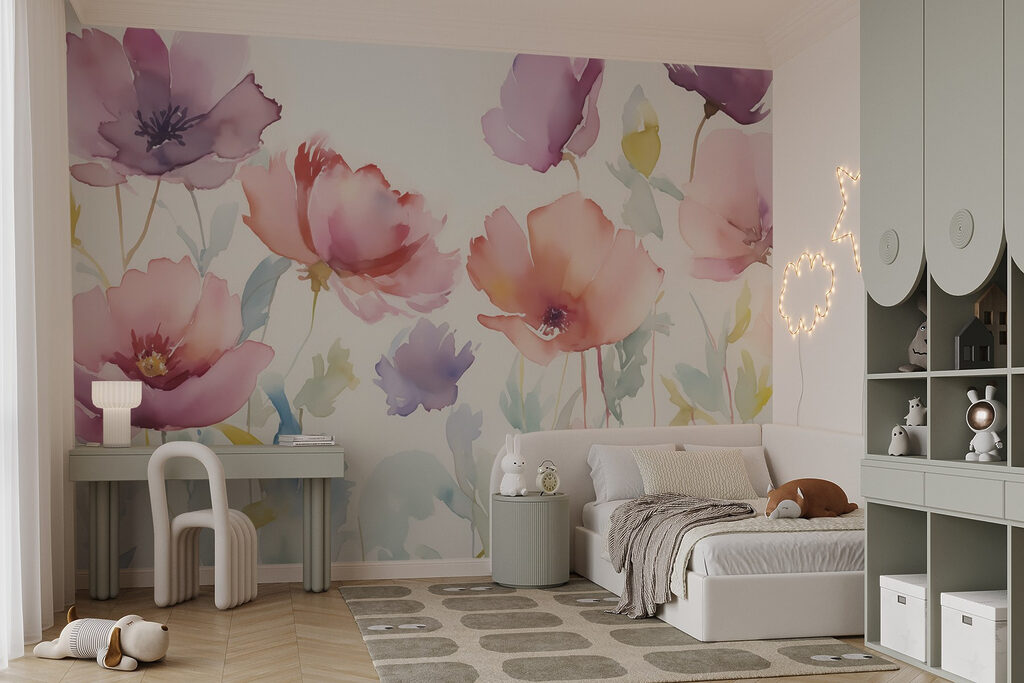 Watercolor painting of flowers Watercolor painting of flowers