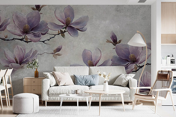 Pittura di fiori su un ramo Pittura di fiori su un ramo