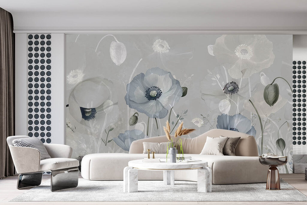 Delicate blooms in soft hues