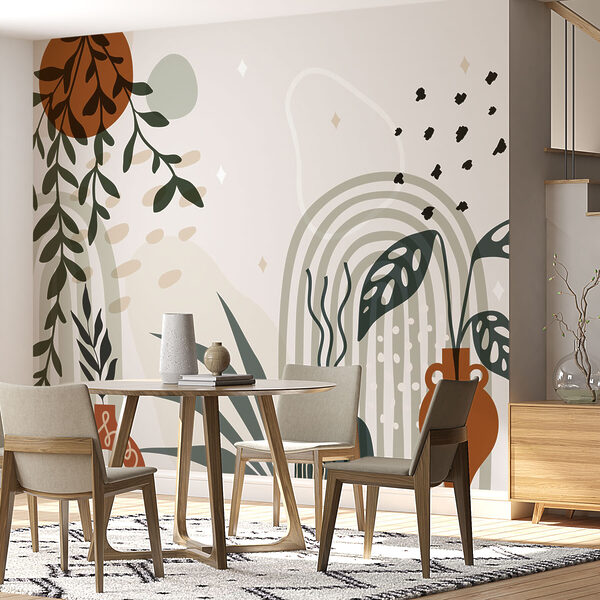 Grafica di una pianta e di piante in vaso Grafica di una pianta e di piante in vaso
