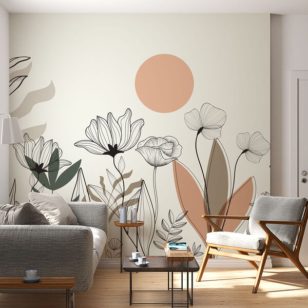 Disegno di fiori e foglie Disegno di fiori e foglie