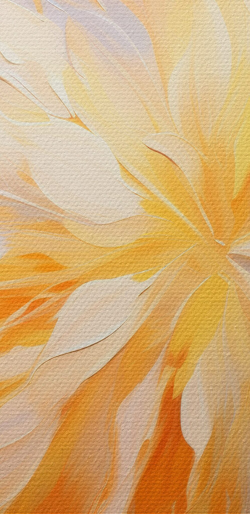 Painting of a flower Painting of a flower