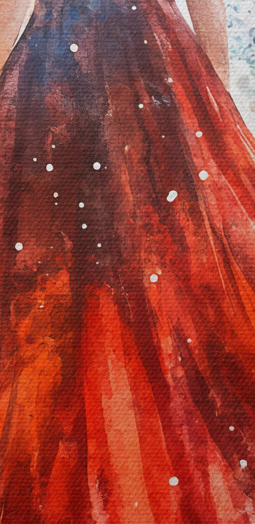 Woman in a red dress Woman in a red dress