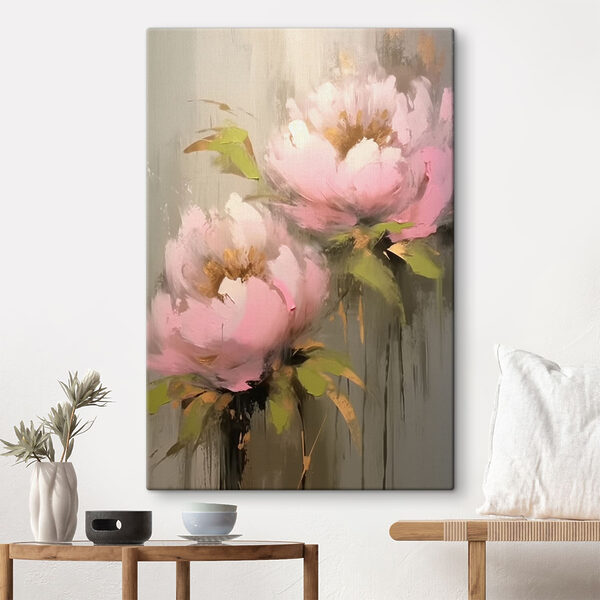 Quadri Dipinto di fiori rosa (COD: s42350) Quadri Quadri Dipinto di fiori rosa (COD: s42350)