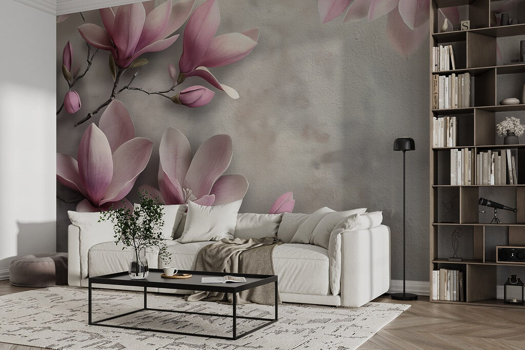 Delicate blossoms in soft hues