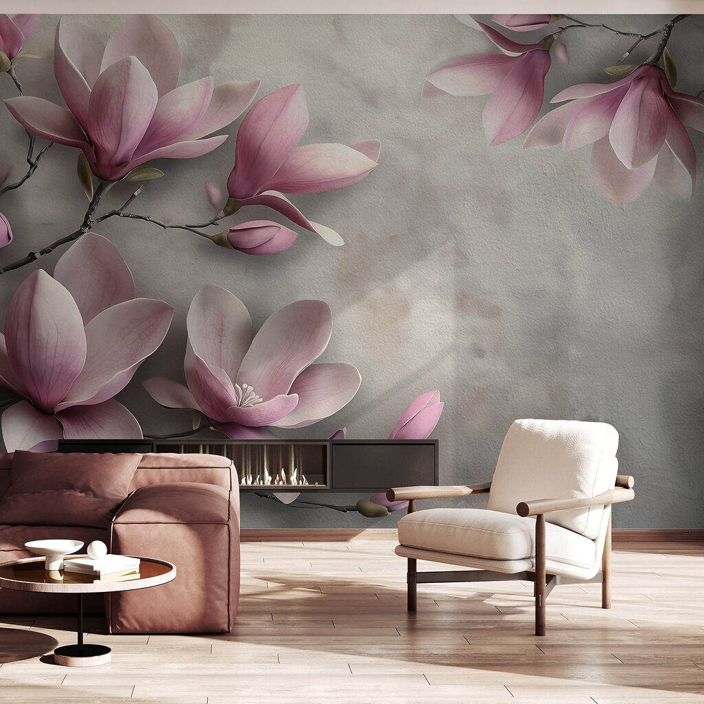 Delicate blossoms in soft hues